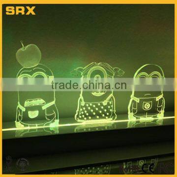 CUSTOM MAKING Personalized MINIONS SHAPE LED Acrylic Name Light photo-2