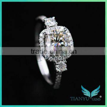 Custom Moissanite Jewelry Cheap Best Forever Brilliant Moissanite Youtube Moissanite 4 Carat Moissanite Ring photo-2