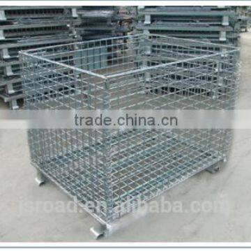 Stackable Iron Industrial Metal Wire Mesh Container Storage Container