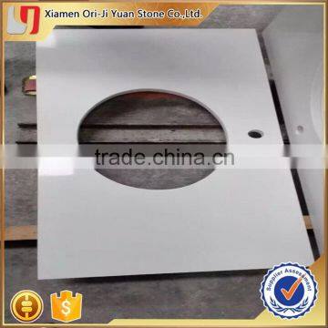 Customized new arrival zd white quartz stone kitchen countertop