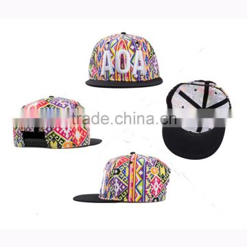 China manufacturer custom embroidery snapback cap, embroidery cap, 3d embroidery snapback cap wholesale