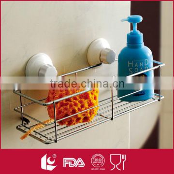 Wholesale promotional single tier wall mounted stainless steel bathroom shelf