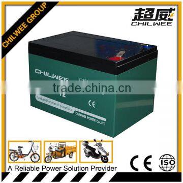 Chilwee MF deep cycle Silicone gel battery 12v12ah/2Hr for electric bicycles and electric medical devices