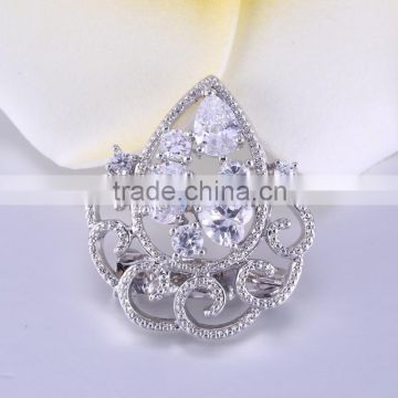 China wholesale flower brooch cloth art fashion brooches for women