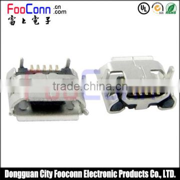 micro usb connector smt female ox horn-type