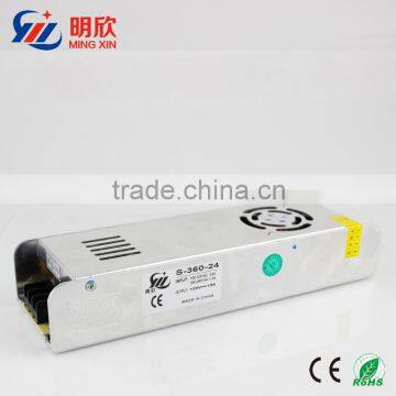 24v dc single output voltage 360W switching power dirver