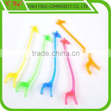 fancy giraffe shape plastic stirrers for coffee