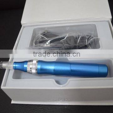 2014 newest product CE approval 1,3,7,9,12,36, 80 needles electric massage vibrator derma pen professional derma stamp