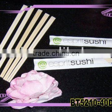 Disposable Bamboo Chopsticks Wrapped in Semi or Full Sleeve Paper Bag