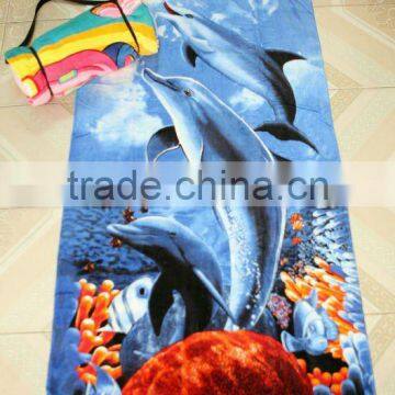 printed beach towel with pillow