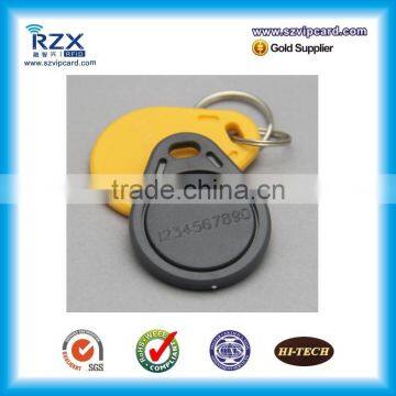 Customized logo ABS TK4100 RFID keyfob