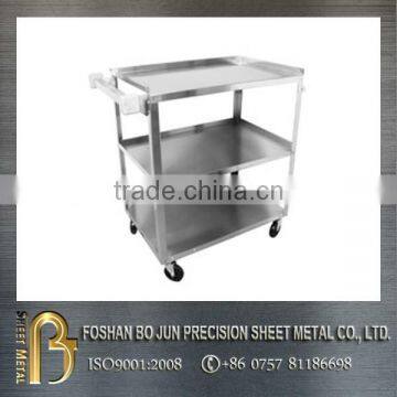 Multifunctional china manufacturer stainless steel BBQ food cart