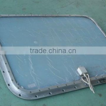 Marine Aluminum Fixed Rectangular Window for Wheelhouse with Electrically Heating Glass