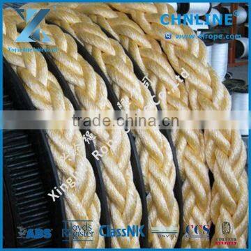 8 strand rope Polyester & Polypropylene mixed mooring rope with best price