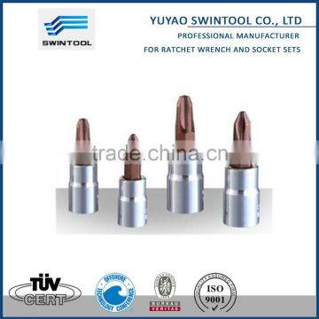 3/8"DR DRIVER BIT SOCKET(CR-V) (S2) (CROSS HEAD PHILLIPS SCREWS)