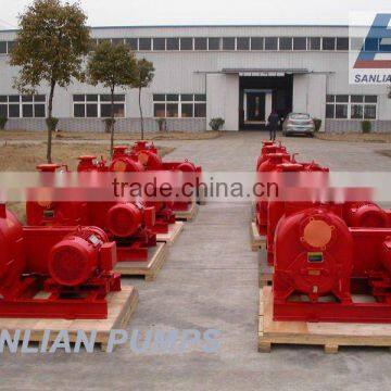 self priming fire pump set