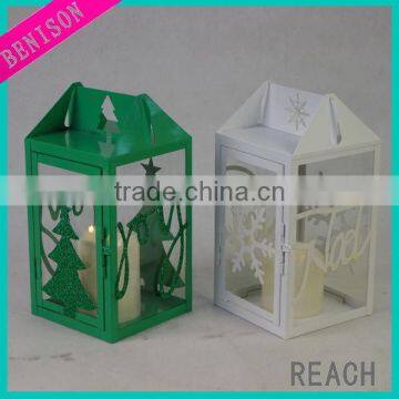 Green tree Christmas lantern for christmas decoration