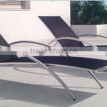 stainless steel furniture beach sun lounger with wheels