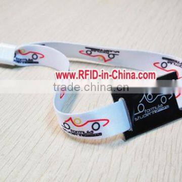 FCC Certificated RFID Fabric Wristbands for Events, Custom Fabric Event Woven Wristbands by DAILY RFID