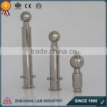 sanitary stainless steel thread rotary cleaning ball