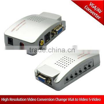 High Resolution AV to VGA Video Converter