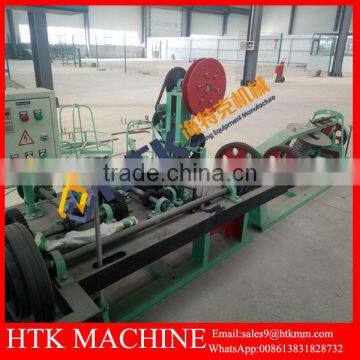 Galvanized And PVC Coated Barbed Wire Mesh Machine photo-2