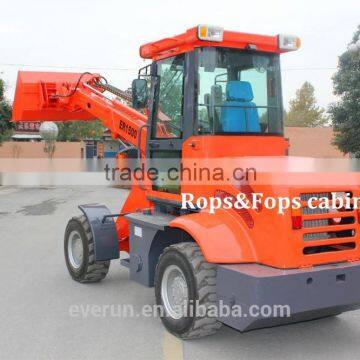 CE Approved Europe Style Wheel Loader ER1500 With Bale Grapple photo-3
