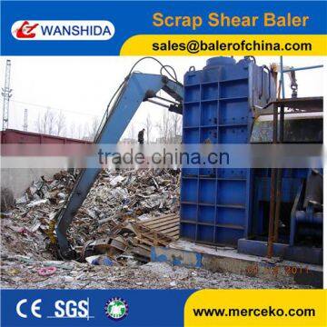 Used car shear baler hydraulic scrap car body cutting and press machine (CE)