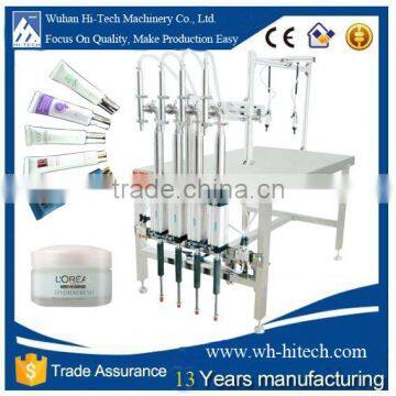 Muilt Head cream filling machine (semi-auto machine for cream, sauce, jam, butter)