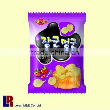 automatic feeding potato chips packaging machine