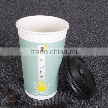 China Wholesale Custom Printing 10 oz Disposable Paper Cups With Lid Single Wall photo-2