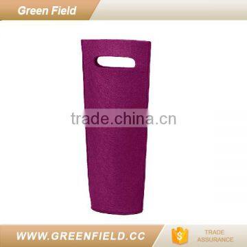 polyester felt fabric wine bottle bag wine accessory red green color