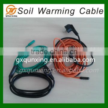 Greenhouse soil warming cable