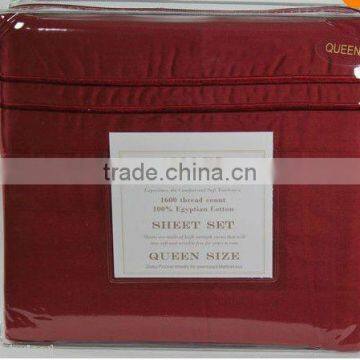 100%polyester 90GSM microfiber bed sheet set/Queen size