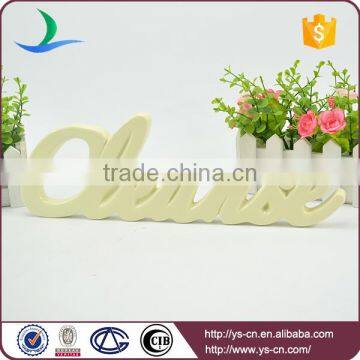 Letter Shape Ceramic Sign Board for Decoration photo-3