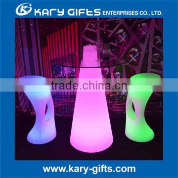 Event Rechargeable Plastic Illuminated LED Peak Table