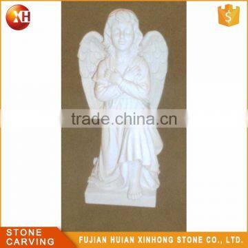 Wholesale Hand Carve Marble Angel Cemetery Statue photo-3