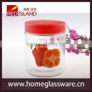 500ml glass storage bottle with plastic lid