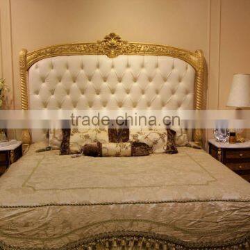 Antique Cool Grey Bouquet Upholstered Bedroom Furniture Set, Flower Decorated Princess Bedroom Set photo-6