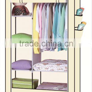 Portable Clothes Closet Non-woven Fabric Wardrobe Storage Shelf Organizer photo-2