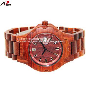 Best Selling Hand Made Wood Watch Custom Logo Wood Watch Small Moq photo-3