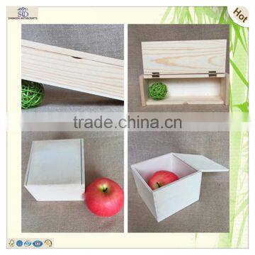 Natural Pine Plywood Poplar Wooden Tea Bag Box photo-6