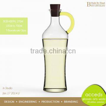 Custom Design is Very Welcomed for Glass Salad Oil Bottle