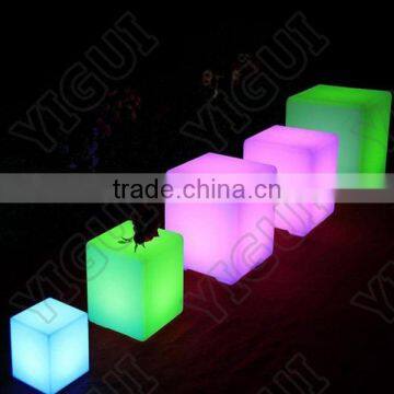 different size LED cube stool colorful bar cube for market