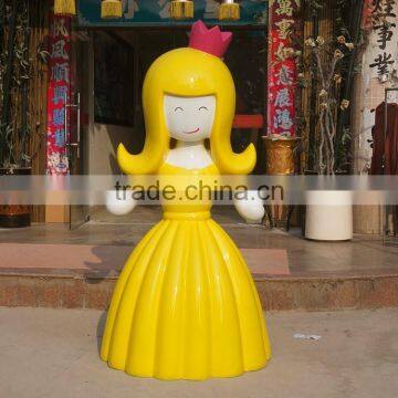 FRP cartoon girl figurine