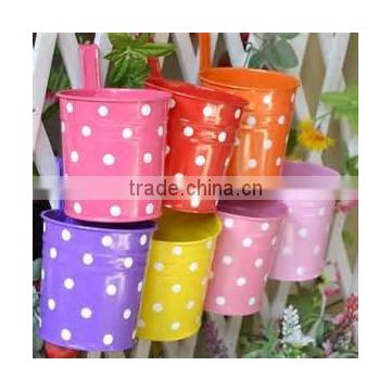 Trade Show Hottest Eco-friendly Flower Pot/Metal Small Flower Pails/Zinc Flower Planter/Metal Flower Pot/Can