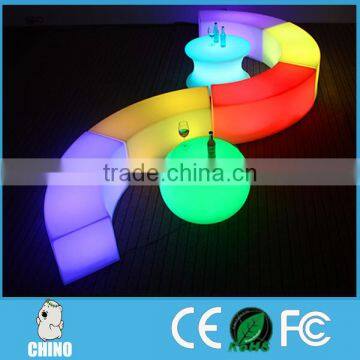 Long design Attractive led light up bench event & party chair cover