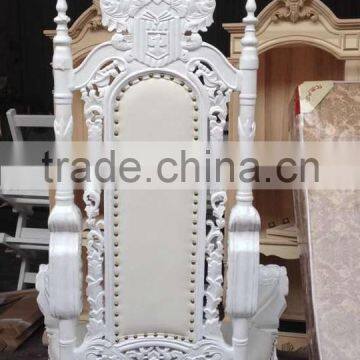 Wedding Stage Bride and Groom King Throne Chair With Lions Armrest photo-6