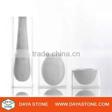 White Marble bowl / Stone art / Carrara White bowl