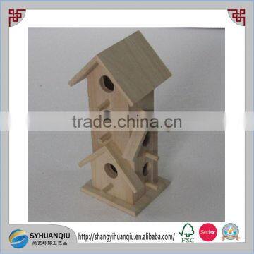 Cheap and unfinished wooden bird cage for outdoor CN